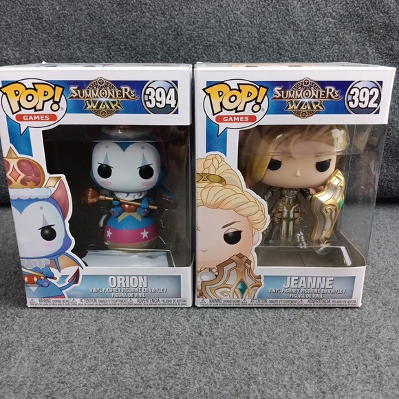 Funko POP! Summoners War Water Brownie Orion (#394) & Jeanne #392 Set Of 2 - Picture 1 of 15